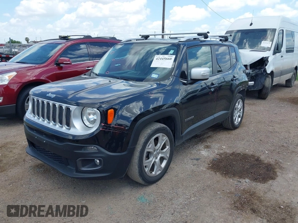 2016 Jeep Renegade Limited with VIN ZACCJADTXGPE09552, listed as a IAAI auction lot 42445660 with 125,004 mi miles and . Bid and sale history available at DreamBid. Image 18.