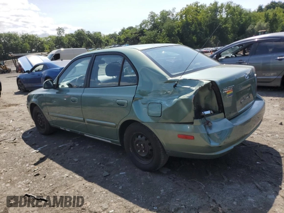 2005 Hyundai Accent GLS with VIN KMHCG45C35U622963, listed as a Copart auction lot 68292114 with 137,655 mi miles and Salvage Title. Bid and sale history available at carsss.com. Image 2.