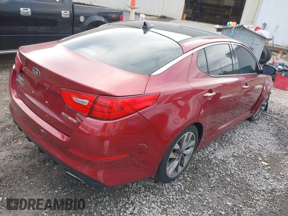 2015 Kia Optima SXL Turbo with VIN 5XXGR4A68FG388200, listed as a IAAI auction lot 41155148 with 238,590 mi miles and . Bid and sale history available at DreamBid. Image 4.