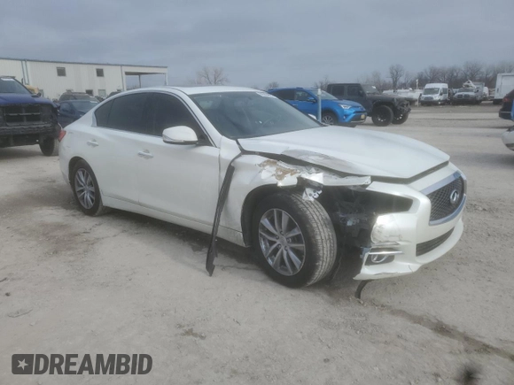 2017 Infiniti Q50 2.0t Premium with VIN JN1CV7AR7HM681396, listed as a Copart auction lot 86904894 with 110,600 mi miles and Salvage Title. Bid and sale history available at carsss.com. Image 4.