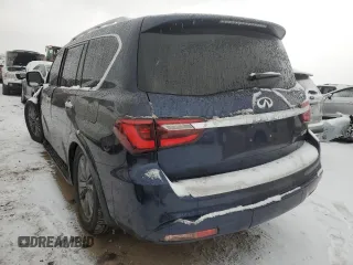 2018 Infiniti QX80 with VIN JN8AZ2NE5J9191376, listed as a Copart auction lot 88046885 with 79,076 mi miles and Salvage title. Bid and sale history available at DreamBid. Image 2.