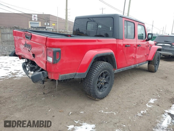 2021 Jeep Gladiator Willys с VIN 1C6HJTAG6ML550649, выставлен на аукционе IAAI как лот 41530585 с пробегом 119 002 миль миль и . История ставок и продаж доступна на DreamBid. Изображение 4.