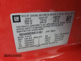 2014 Chevrolet Silverado 1500 LTZ with VIN 3GCUKSEC0EG131961, listed as a Copart auction lot 77078714 with 165,205 mi miles and Salvage Title. Bid and sale history available at carsss.com. Image 14.