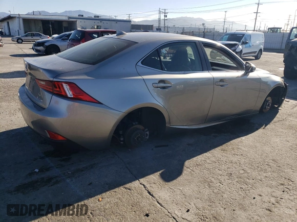 2015 Lexus IS 250 with VIN JTHBF1D28F5074303, listed as a Copart auction lot 46207705 with 101,745 mi miles and Salvage Title. Bid and sale history available at DreamBid. Image 3.