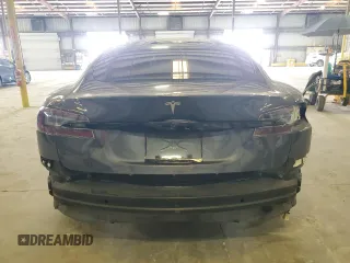 2021 Tesla Model S Long Range with VIN 5YJSA1E51MF429302, listed as a Copart auction lot 58242465 with 148,472 mi miles and Salvage title. Bid and sale history available at DreamBid. Image 6.