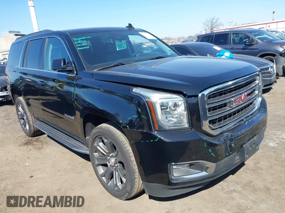 2020 GMC Yukon SLE with VIN 1GKS2AKC6LR149341, listed as a IAAI auction lot 41753055 with 147,483 mi miles. Bid and sale history available at carsss.com. Image 1.