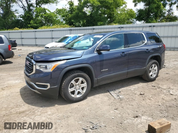 2018 GMC Acadia SLE with VIN 1GKKNRLSXJZ210439, listed as a Copart auction lot 56489784 with 54,567 mi miles and Salvage title. Bid and sale history available at DreamBid. Image 1.