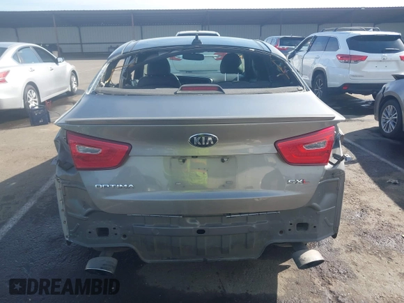 2015 Kia Optima SXL Turbo with VIN 5XXGR4A60FG413655, listed as a IAAI auction lot 41652388 with 134,642 mi miles and . Bid and sale history available at DreamBid. Image 17.