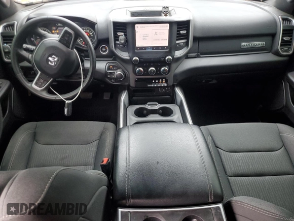 2022 Ram 1500 Big Horn with VIN 1C6SRFFT3NN318490, listed as a Copart auction lot 59371225 with 35,339 mi miles and Salvage title. Bid and sale history available at DreamBid. Image 8.