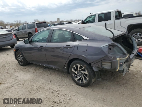 2016 Honda Civic EX with VIN 19XFC2F72GE093543, listed as a Copart auction lot 50415855 with 91,541 mi miles and Salvage Title. Bid and sale history available at DreamBid. Image 2.