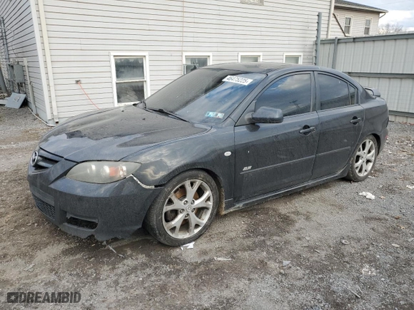 2007 Mazda Mazda3 s Touring with VIN JM1BK323771715471, listed as a Copart auction lot 46475225 with 253,571 mi miles and Salvage Title. Bid and sale history available at carsss.com. Image 1.