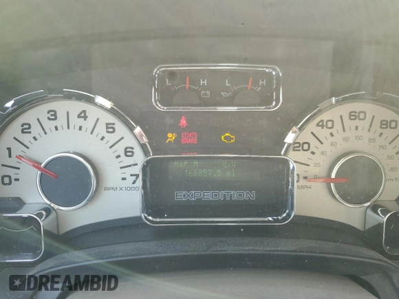 2014 Ford Expedition EL XLT with VIN 1FMJK1J58EEF52298, listed as a Copart auction lot 43114825 with 166,857 mi miles and Salvage Title. Bid and sale history available at carsss.com. Image 9.