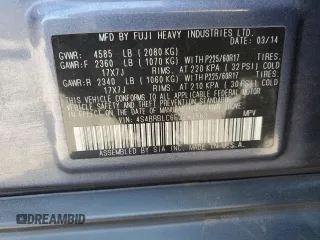 2014 Subaru Outback Limited with VIN 4S4BRBLC6E3295963, listed as a Copart auction lot 66044885 with 133,494 mi miles and Salvage title. Bid and sale history available at DreamBid. Image 14.