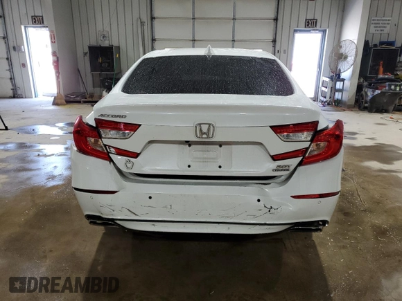 2020 Honda Accord Touring with VIN 1HGCV2F98LA011036, listed as a Copart auction lot 58977685 with 75,467 mi miles and Salvage title. Bid and sale history available at DreamBid. Image 6.