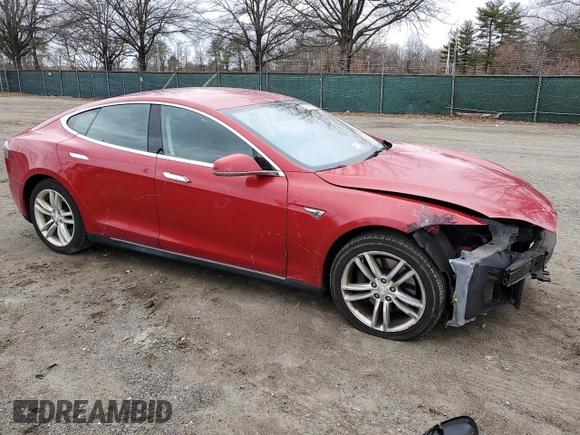 2014 Tesla Model S 60 with VIN 5YJSA1S14EFP51077, listed as a Copart auction lot 47918905 with 167,594 mi miles and Salvage title. Bid and sale history available at DreamBid. Image 4.