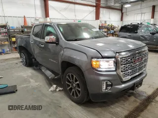2021 GMC Canyon 4WD Denali with VIN 1GTG6EEN3M1129459, listed as a Copart auction lot 87618305 with 37,663 mi miles and Salvage Title. Bid and sale history available at carsss.com. Image 4.