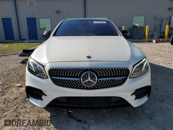 2018 Mercedes-Benz E-Class AMG E 43 with VIN WDDZF6EB8JA486688, listed as a Copart auction lot 45747235 with 0 mi miles and Salvage Title. Bid and sale history available at carsss.com. Image 5.