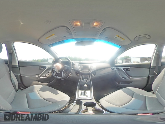 2013 Hyundai Elantra GLS with VIN 5NPDH4AE4DH437567, listed as a Copart auction lot 59513645 with 32,143 mi miles and Salvage title. Bid and sale history available at DreamBid. Image 14.