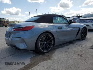 2024 BMW Z4 sDriveM40i with VIN WBAHF9C02RWY35106, listed as a Copart auction lot 76471014 with 0 mi miles and Salvage Title. Bid and sale history available at carsss.com. Image 3.