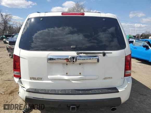 2009 Honda Pilot EX-L with VIN 5FNYF48559B032577, listed as a Copart auction lot 48916185 with 206,648 mi miles and Salvage Title. Bid and sale history available at carsss.com. Image 6.