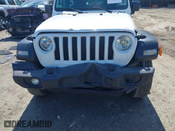 2020 Jeep Wrangler Unlimited Sport S with VIN 1C4HJXDG9LW229715, listed as a IAAI auction lot 42203008 with 63,683 mi miles and . Bid and sale history available at DreamBid. Image 6.