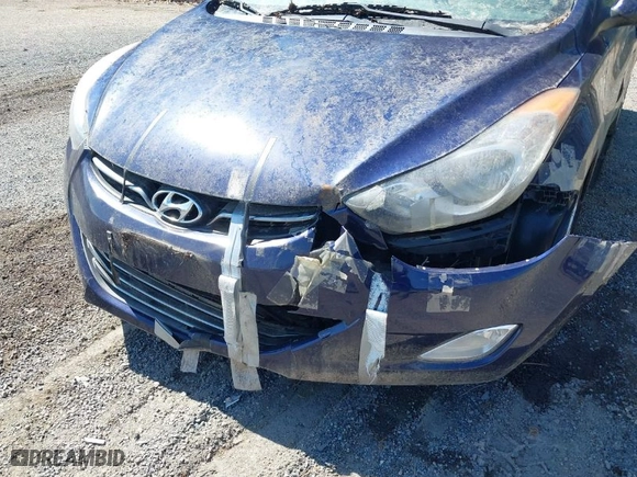 2013 Hyundai Elantra GLS PZEV with VIN 5NPDH4AE1DH429331, listed as a IAAI auction lot 42046642 with 108,557 mi miles. Bid and sale history available at carsss.com. Image 6.
