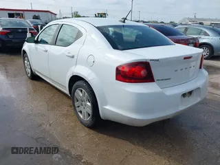 2014 Dodge Avenger SE z VIN 1C3CDZAB2EN174348, wystawiony jako IAAI lot #41923689 z przebiegiem 136 576 mil mil oraz . Historia ofert i sprzedaży dostępna na DreamBid. Obrazek 3.