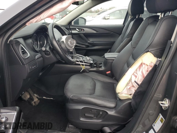 2023 Mazda CX-9 Touring with VIN JM3TCBCY4P0654597, listed as a Copart auction lot 55920855 with 58,534 mi miles and Salvage title. Bid and sale history available at DreamBid. Image 7.