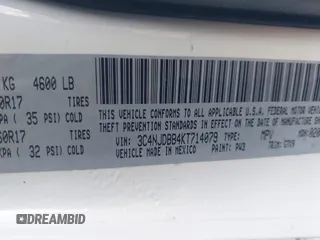 2019 Jeep Compass Latitude with VIN 3C4NJDBB4KT714079, listed as a IAAI auction lot 41317866 with 76,601 mi miles and . Bid and sale history available at DreamBid. Image 9.