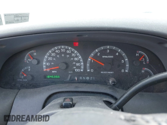 2003 Ford F-150 XL with VIN 1FTRF07L23KB39657, listed as a IAAI auction lot 41369606 with 184,539 mi miles and . Bid and sale history available at DreamBid. Image 7.