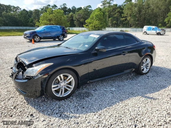 2009 Infiniti G37 Convertible with VIN JNKCV66E09M725199, listed as a Copart auction lot 71592184 with 101,779 mi miles and Salvage Title. Bid and sale history available at carsss.com. Image 1.
