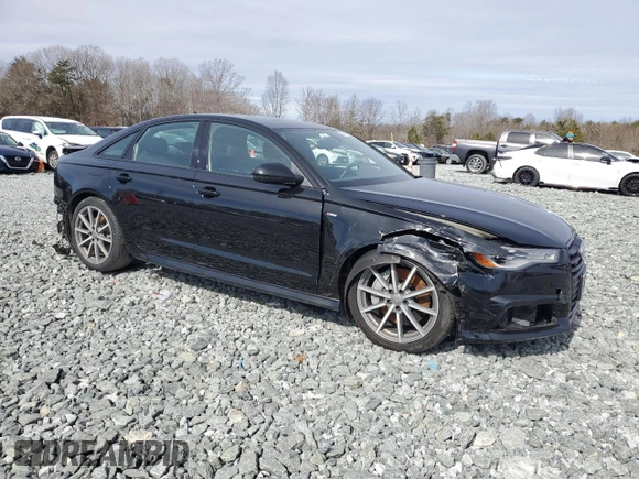 2018 Audi A6 Premium with VIN WAUF8AFC6JN100552, listed as a Copart auction lot 45419255 with 0 mi miles and Salvage Title. Bid and sale history available at carsss.com. Image 4.