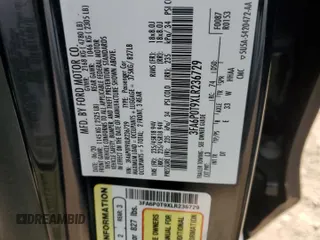 2020 Ford Fusion SE z VIN 3FA6P0T9XLR236729, wystawiony jako Copart lot #47771045 z przebiegiem 54 947 mil mil oraz Szkoda całkowita • Salvage title. Historia ofert i sprzedaży dostępna na DreamBid. Obrazek 12.