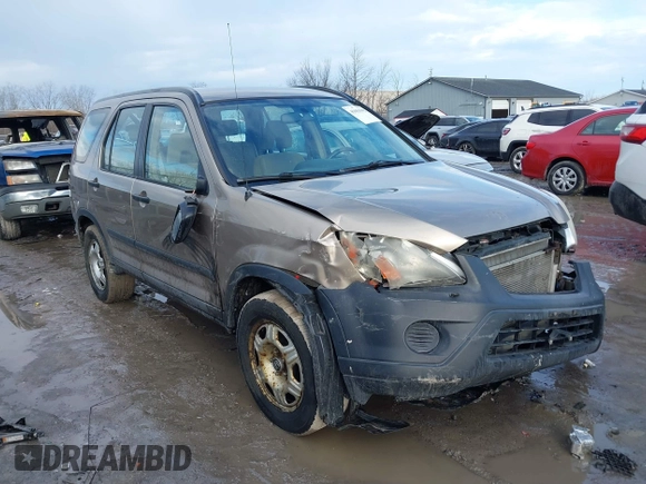 2006 Honda CR-V LX z VIN SHSRD78546U419783, wystawiony jako IAAI lot #41651042 z przebiegiem 162 131 mil mil oraz . Historia ofert i sprzedaży dostępna na DreamBid. Obrazek 1.