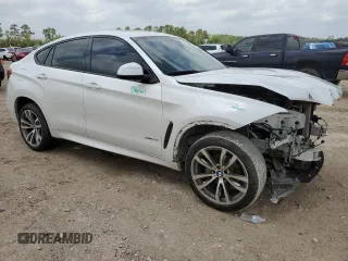 2018 BMW X6 sDrive35i with VIN 5UXKU0C52J0G80569, listed as a Copart auction lot 49991705 with 77,531 mi miles and Salvage Title. Bid and sale history available at carsss.com. Image 4.