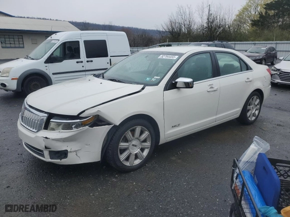 2008 Lincoln MKZ with VIN 3LNHM26T38R643339, listed as a Copart auction lot 52764455 with 93,670 mi miles and Clean Title. Bid and sale history available at carsss.com. Image 1.