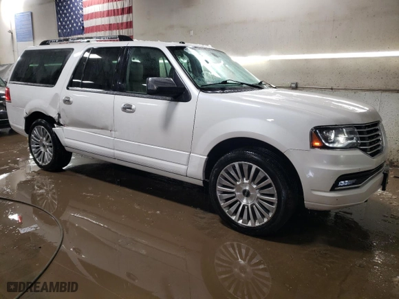 2017 Lincoln Navigator L Select with VIN 5LMJJ3JT2HEL01890, listed as a Copart auction lot 87459604 with 111,505 mi miles and Salvage Title. Bid and sale history available at carsss.com. Image 4.