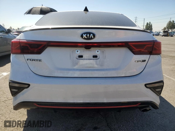 2021 Kia Forte GT-Line with VIN 3KPF34AD1ME327594, listed as a Copart auction lot 46951415 with 44,067 mi miles and Salvage Title. Bid and sale history available at carsss.com. Image 6.