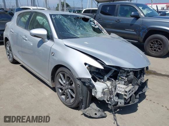 2012 Lexus CT 200h with VIN JTHKD5BH9C2058922, listed as a IAAI auction lot 42485928 with Not provided miles and . Bid and sale history available at DreamBid. Image 1.