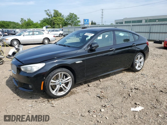 2012 BMW 5 Series 550i Gran Turismo with VIN WBASN4C5XCC210209, listed as a Copart auction lot 60665625 with 97,078 mi miles and Salvage title. Bid and sale history available at DreamBid. Image 1.