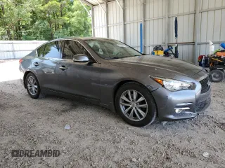 2014 Infiniti Q50 Premium with VIN JN1BV7APXEM688882, listed as a Copart auction lot 60543615 with 194,565 mi miles and Non repairable. Bid and sale history available at DreamBid. Image 4.