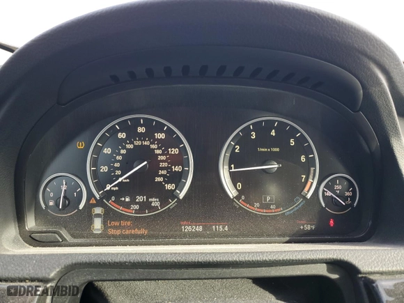 2012 BMW 5 Series Gran Turismo 535i with VIN WBASN2C59CC202008, listed as a Copart auction lot 46058665 with 126,248 mi miles and Salvage Title. Bid and sale history available at carsss.com. Image 9.