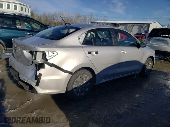 2020 Kia Rio LX with VIN 3KPA24AD1LE358789, listed as a Copart auction lot 45418945 with 82,572 mi miles and Salvage Title. Bid and sale history available at carsss.com. Image 3.