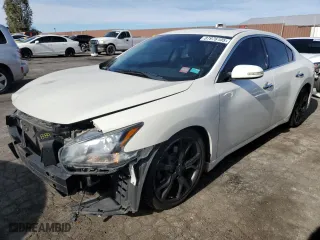 2014 Nissan Maxima 3.5 SV w/Sport Pkg with VIN 1N4AA5AP4EC908800, listed as a Copart auction lot 87976105 with 118,925 mi miles and Salvage Title. Bid and sale history available at carsss.com. Image 1.