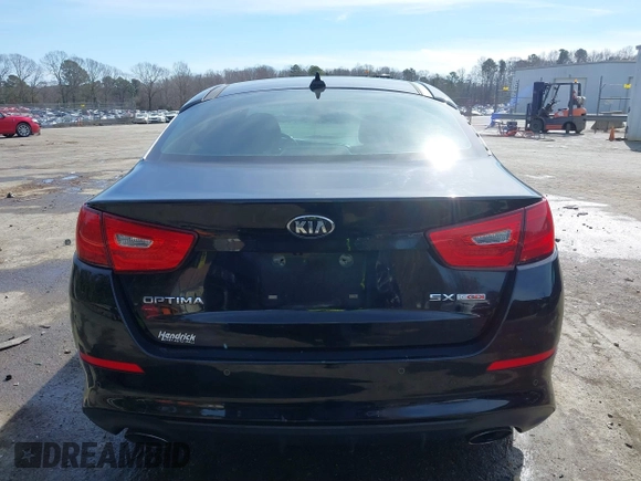 2015 Kia Optima SX Turbo with VIN 5XXGR4A67FG407786, listed as a IAAI auction lot 41606324 with 194,837 mi miles. Bid and sale history available at carsss.com. Image 16.