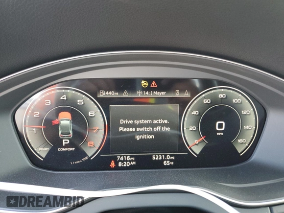 2024 Audi Q5 S line Premium Plus with VIN WA1EAAFY7R2088014, listed as a Copart auction lot 57325045 with 5,231 mi miles and Salvage title. Bid and sale history available at DreamBid. Image 9.