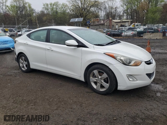 2012 Hyundai Elantra Limited z VIN 5NPDH4AE1CH066866, wystawiony jako Copart lot #51072305 z przebiegiem 133 086 mil mil oraz Szkoda całkowita • Salvage title. Historia ofert i sprzedaży dostępna na DreamBid. Obrazek 4.