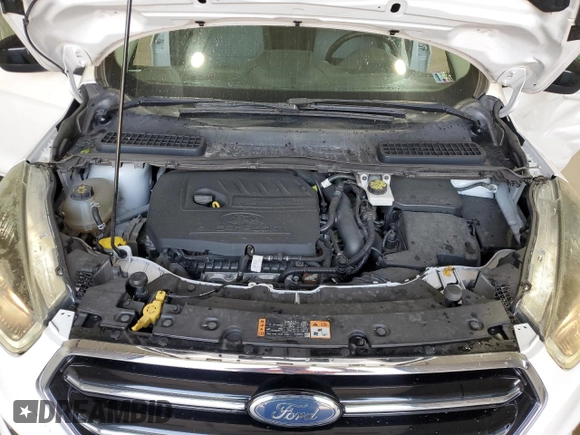 2017 Ford Escape SE with VIN 1FMCU9GD8HUA02240, listed as a Copart auction lot 55027345 with 75,468 mi miles and Salvage Title. Bid and sale history available at DreamBid. Image 12.