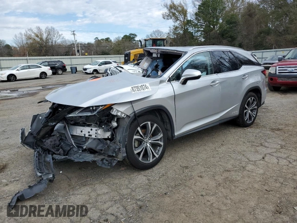 2018 Lexus RX with VIN JTJDGKCA8J2003809, listed as a Copart auction lot 87351074 with Not Provided miles and Salvage Title. Bid and sale history available at carsss.com. Image 1.