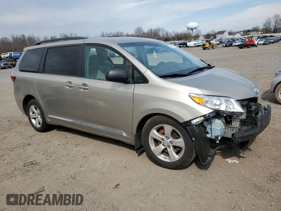 2017 Toyota Sienna LE Auto Access Seat with VIN 5TDKZ3DCXHS782353, listed as a Copart auction lot 49989555 with 102,129 mi miles and Salvage Title. Bid and sale history available at carsss.com. Image 4.